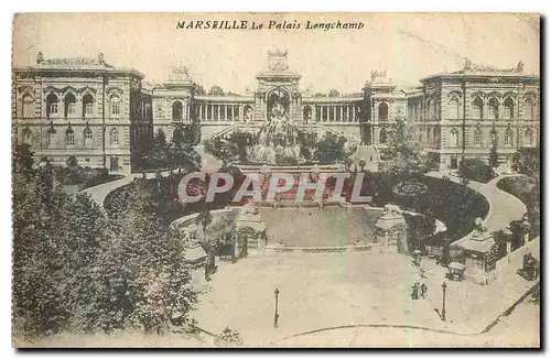 Cartes postales Marseille le Palais Longchamp