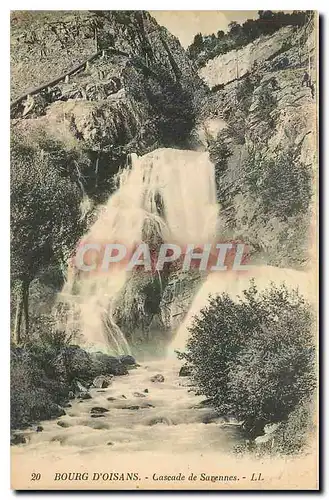 Ansichtskarte AK Bourg d'Oisans Cascade de Sarennes