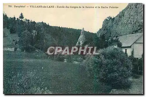 Ansichtskarte AK Dauphine Villard de Lans Entree des Gorges de la Bourne et la Roche Pointue