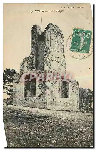 Cartes postales Nimes Tour Magne