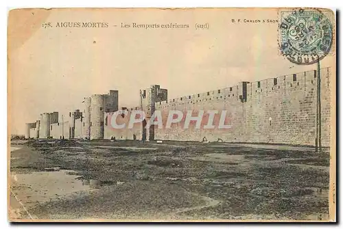 Cartes postales Aigues Mortes Les Remparts exterieurs sud