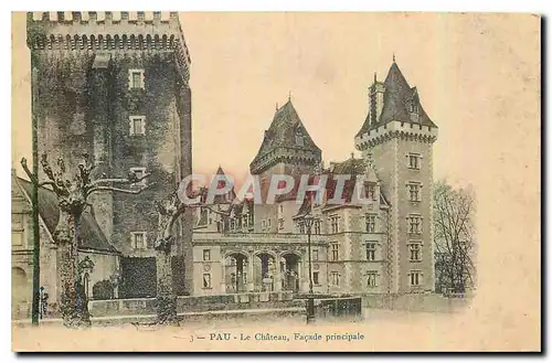 Ansichtskarte AK Pau Le Chateau Facade principale