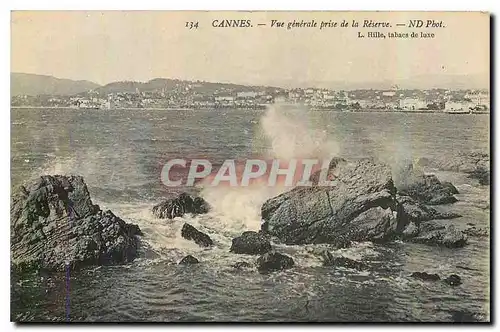 Cartes postales Cannes Vue generale prise de la Reserve