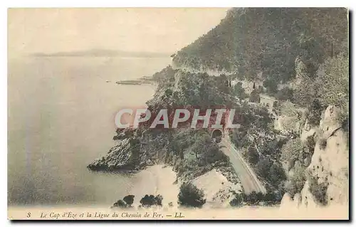 Cartes postales Le Cap d'Eze et la Ligne du Chemin de Fer