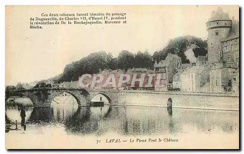 Cartes postales Laval Le Vieux Pont le Chateau