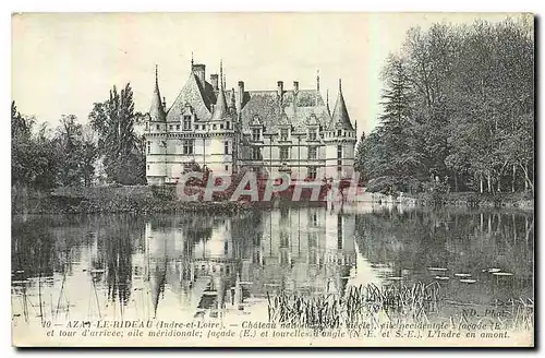 Cartes postales Azay le Rideau Indre et Loire Chateau L'Indre en amont