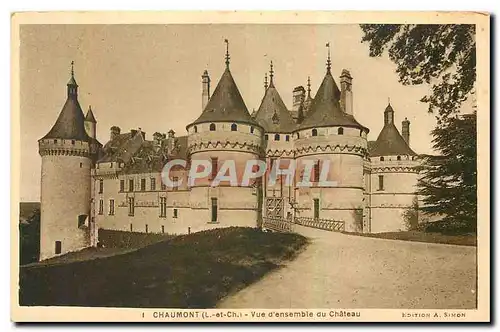 Ansichtskarte AK Chaumont L et Ch Vue d'ensemble du Chateau