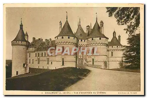 Cartes postales Chaumont L et Ch Vue d'ensemble du Chateau