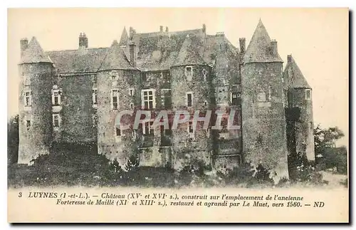 Ansichtskarte AK Luynes I et L Chateau construit sur l'emplacement de l'ancienne Fortresse de Maille