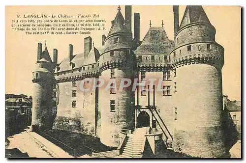 Ansichtskarte AK Langeais Le Chateau Facade Est