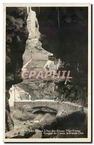 Cartes postales Les Beaux Sites des Alpes Maritimes Gorges du Cians la grande Clue