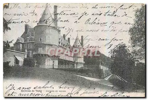 Cartes postales Environs de Vichy Chateau de Randan