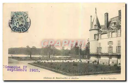 Cartes postales Chateau de Rambouillet et Jardins