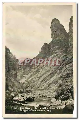 Ansichtskarte AK Les Beaux sites des Alpes Maritimes Gorges inferieures du Cians