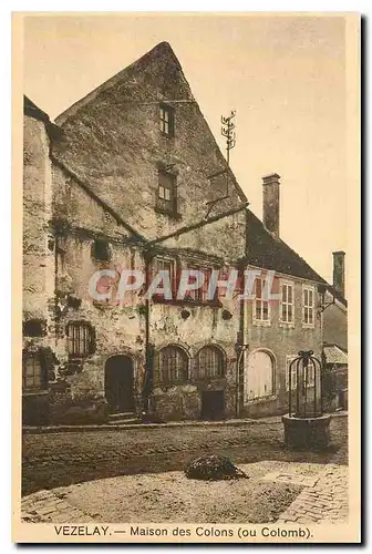 Cartes postales Vezelay Maison des Colons ou Colomb