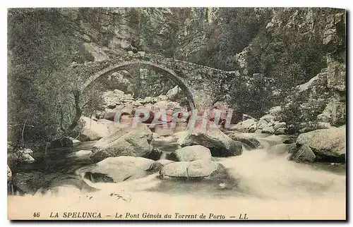 Ansichtskarte AK La Spelunca Le Pont Genois du Torrent de Porto