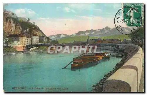 Cartes postales Grenoble L'Isere et la Chaine des Alpes