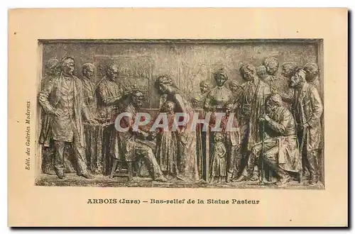 Cartes postales Arbois Jura Bas relief de la Statue Pasteur