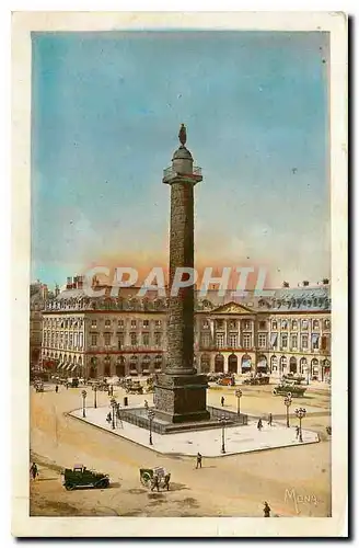 Ansichtskarte AK Les Petits Tableaux de Paris La colonne Vendome Place Vendome Sur la Colonne statue de Napoleon