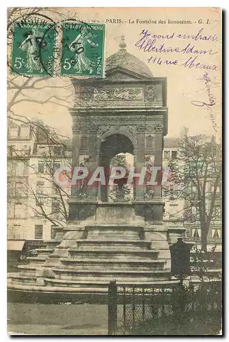 Cartes postales Paris La Fontaine des Innocents