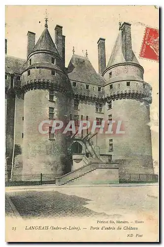 Ansichtskarte AK Langeais Indre et Loire Porte d'Entree du Chateau