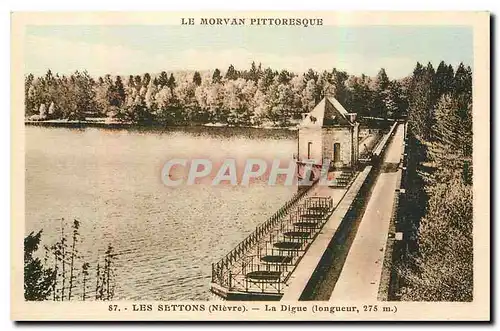 Cartes postales Le Morvan Pittoresque Les Settons Nievre La Digue