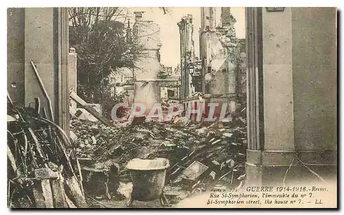 Cartes postales Guerre 1914-1916 Reims Rue St Symphorien