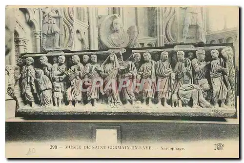 Cartes postales Musee de Saint Germain en Laye Sarcophage
