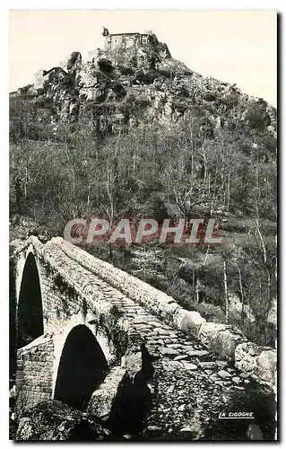 Ansichtskarte AK Chalencon Haute Loire Chasse et Peche Ruines feodales le pont du Diable