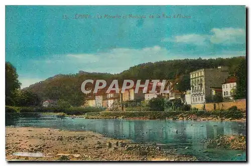 Cartes postales Epinal La Moselle et Maisons de la Rue d'Alsace