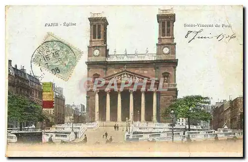 Cartes postales Paris Eglise Saint Vincent du Paul