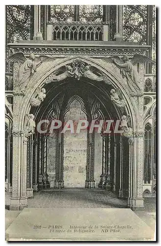 Ansichtskarte AK Paris Interieur de la Sainte Chapelle platree du Reliquaire