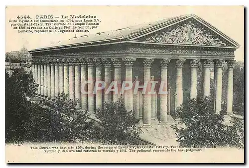 Cartes postales Paris la Madeleine