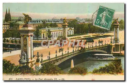 Ansichtskarte AK Paris VIII le Pont Alexandre III