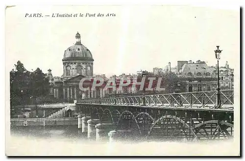 Ansichtskarte AK Paris l'Institut et le Pont des Arts