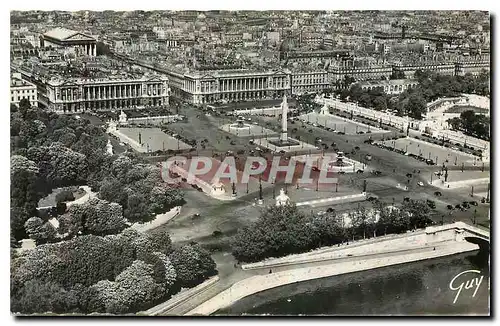 Ansichtskarte AK En Avion sur Paris Pilot operateur R Henanrd la Place de la Concorde avec l'Obelisque de Louqsor