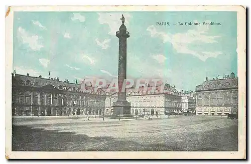 Cartes postales Paris la Colonne Vendome