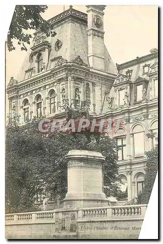 Ansichtskarte AK Paris Hotel de Ville statue d'Etienne Marcel