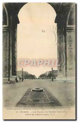 Ansichtskarte AK Paris la Tombe du Soldat Inconnu