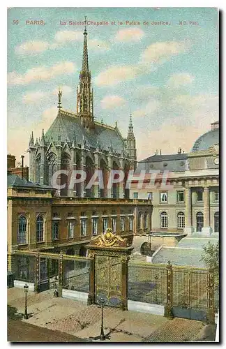 Ansichtskarte AK Paris la Sainte Chapelle et le Palais de Justice