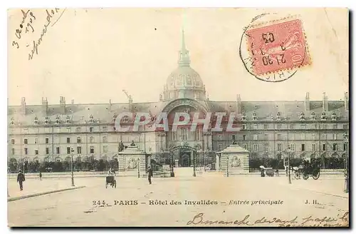 Cartes postales Paris Hotel des Invalides Entree principale