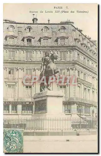 Ansichtskarte AK Paris Statue de Louis XIV Place des Victoires