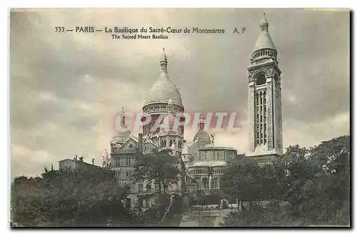 Cartes postales Paris la Basilique du Sacre Coeur de Montmartre