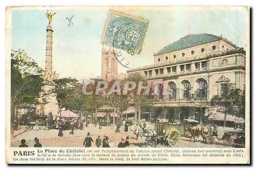 Cartes postales Paris la Place du Chatelet