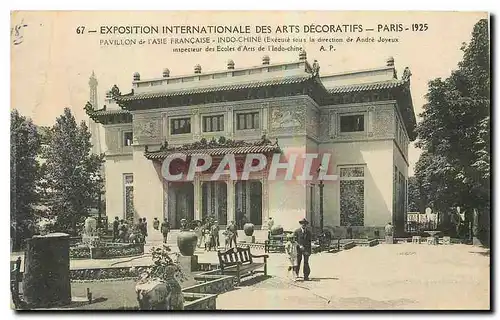 Cartes postales Exposition Internationale des Arts Decoratifs Paris 1925 Pavillon de l'Asie Francaise Indo Chine