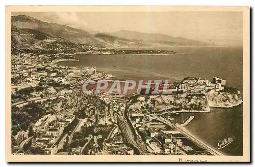 Cartes postales Cote d'Azur Artistique vue generale de la Principaute de Monaco