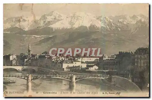 Ansichtskarte AK Le Dauphine Grenoble l'Isere et la Chaine des Alpes