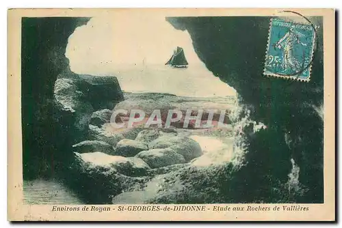 Cartes postales Environs de Royan St Georges de Didonne Etude aux Rochers de Vallieres