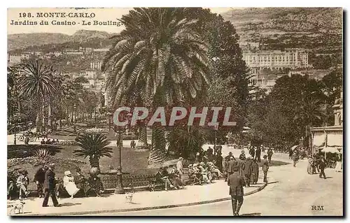 Cartes postales Monte Carlo Jardin du Casino le Boulingre