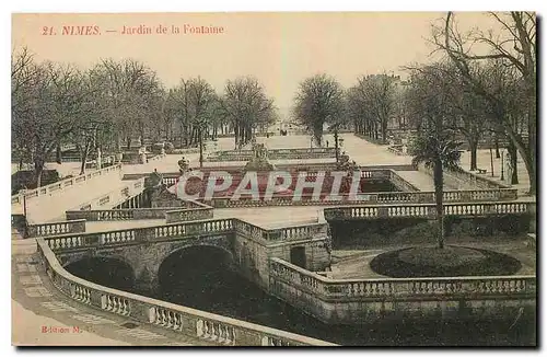 Cartes postales Nimes Jardin de la Fontaine